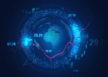 Global financial in graphic concept suitable for global financial tech ...